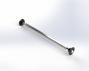 Ašis su stebulėmis 1,5 m – lengvajam platforminiam priekabai 13